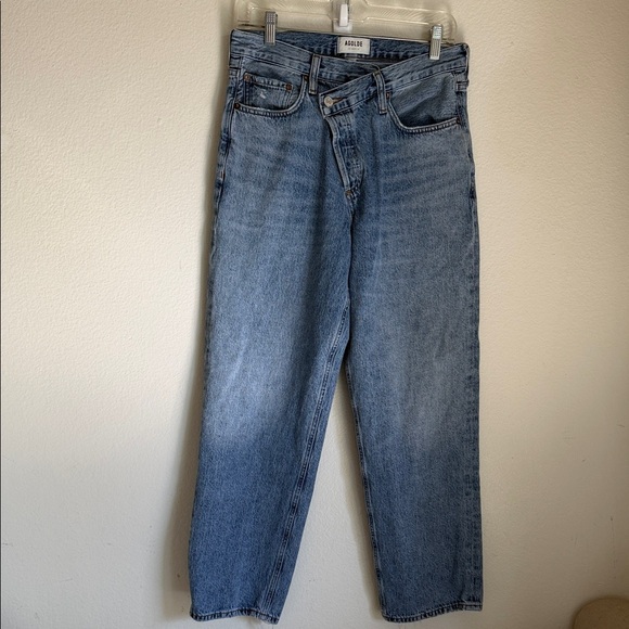 Agolde  Criss Light Blue Straight Jeans - Picture 4 of 11